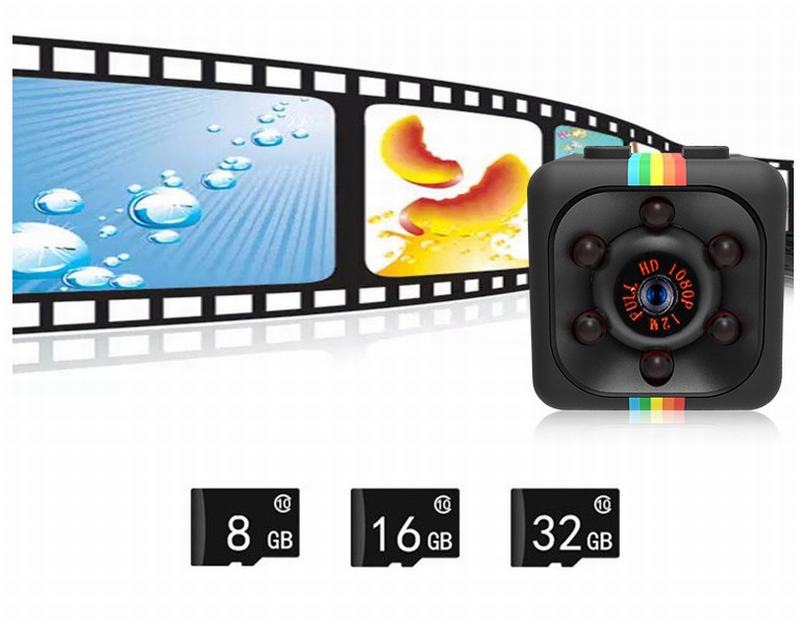 SQ11 mini camera HD night vision Adjustable bracket Simple installation Wide angle monitoring Mobile detection spy camera