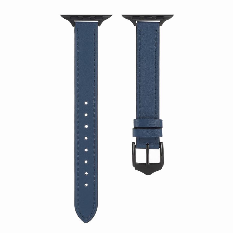 Strap single loop 14mm sharp buckle for Apple watch7 strap iwatch5 Apple watch 6/4/3/2 leather strap 38/42/44/40mm