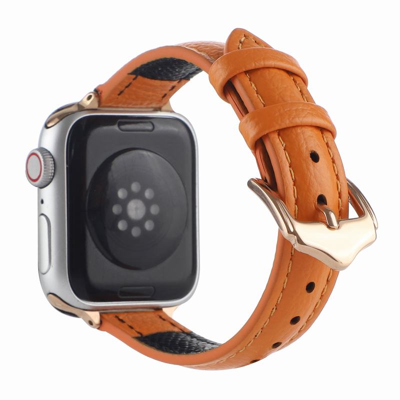 Divination body 14m color buckle Apple watch 6/4/3/2 leather strap 38/42/44/40mm