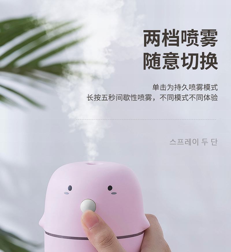 Mini adorable humidifier household desktop small USB Car aromatherapy bedroom air humidifier new gift