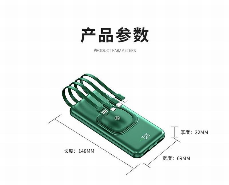 Wireless charging treasure 20000 Ma high-capacity fast charging Apple Huawei Xiaomi general built-in mobile power supply