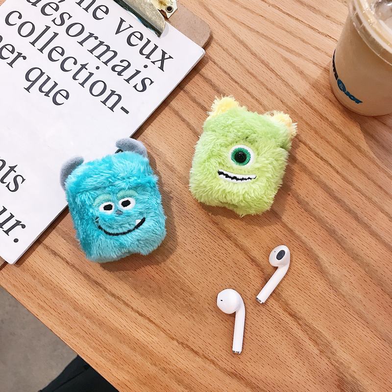 Airpods Pro Bluetooth Earphone Cover blue hair monster and big eye