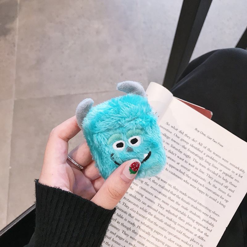 Airpods Pro Bluetooth Earphone Cover blue hair monster and big eye