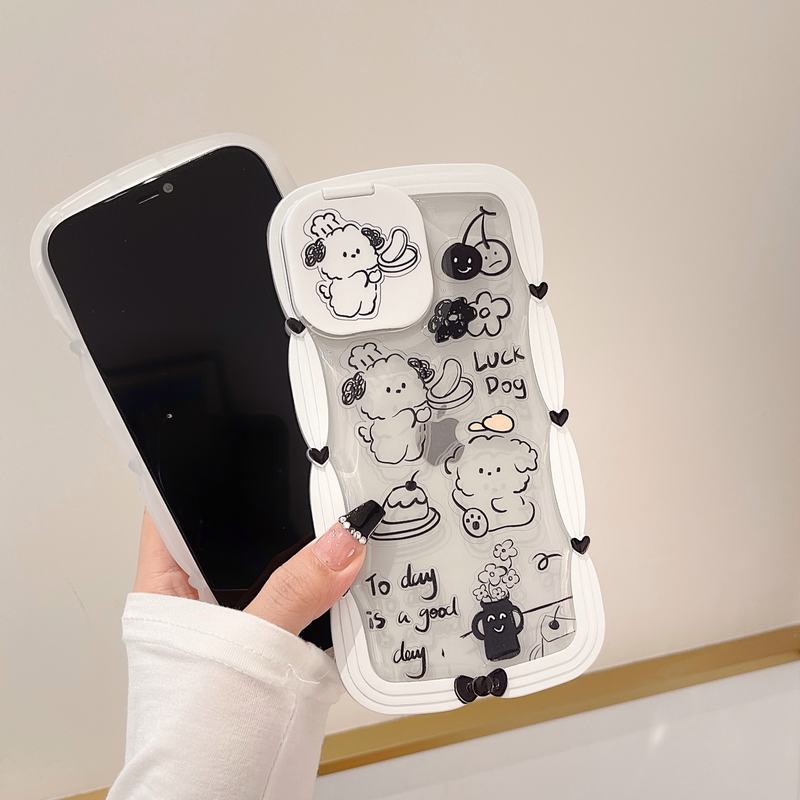 镜头镜子支架 厨师小狗iPhoneX-iPhone13 Pro Max软壳