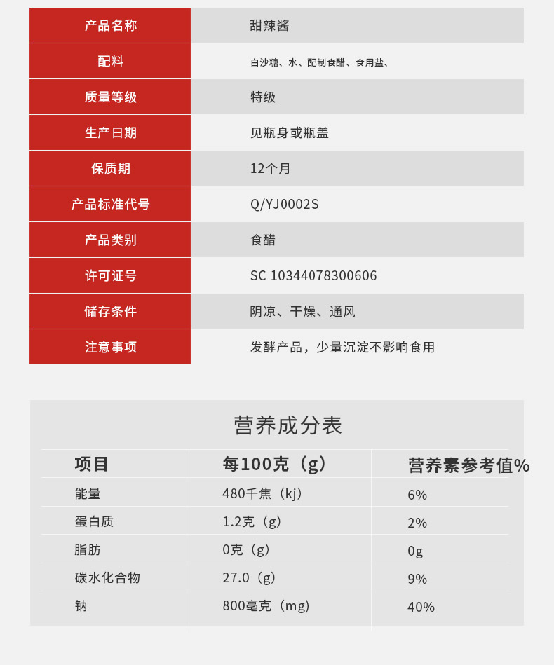 供应餐饮生鲜甜辣酱调味品银江厂家供应凉拌调味甜辣酱调味料