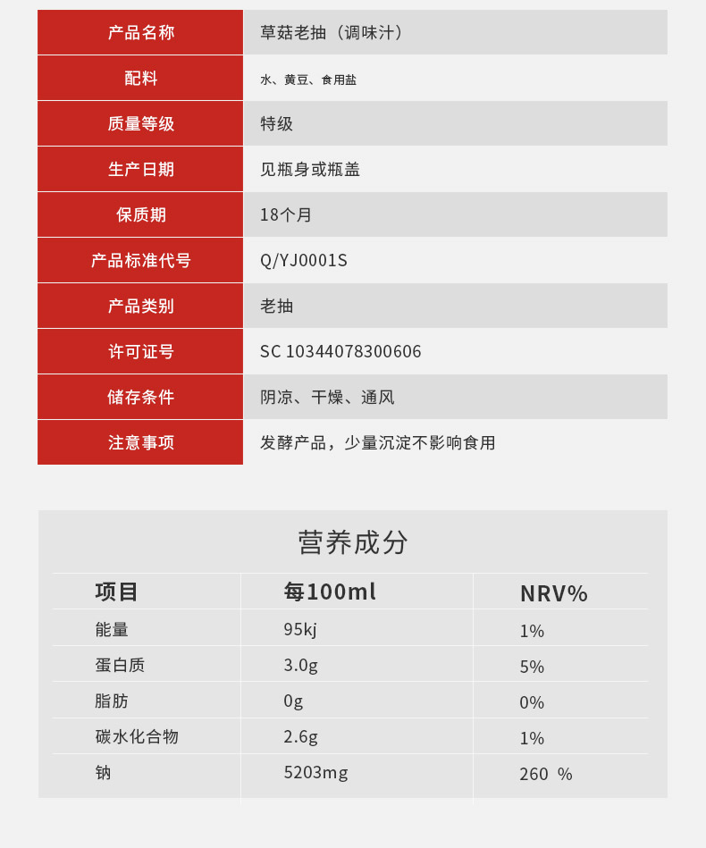 银江调味厂批发餐饮生鲜调味料调味料 供应草菇老抽调味汁150ML